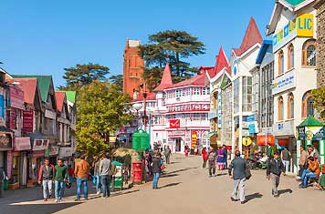 mall road of shimla